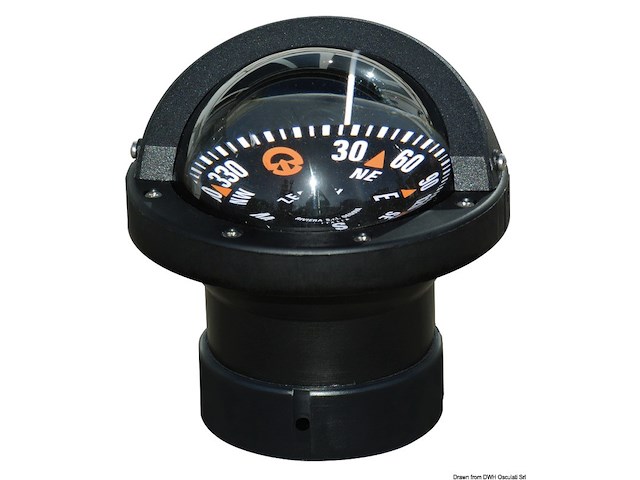 Bussola Riviera BZ1-2022 nera,rosa nera frontale