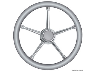 Volante A inox/grigio 350 mm