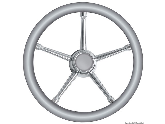 Volante A inox/grigio 350 mm