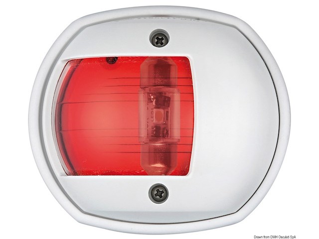 Fanale a led sinistro carcassa bianca