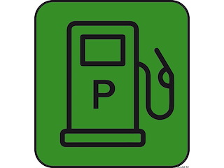 Adesivo carico benzina (foglio da 10 loghi) 25x27