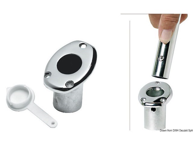 Base portabandiera ad incasso