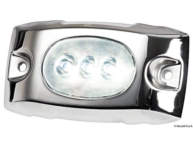 Luce subacquea LED blu con cover inox 12/24V