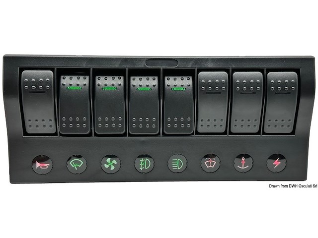 Pannello elettrico PCP Compact 8 interruttori