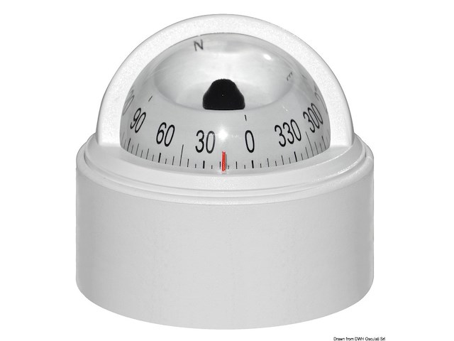 Bussola Riviera BS1 2"1/2 bianca,rosa bianca