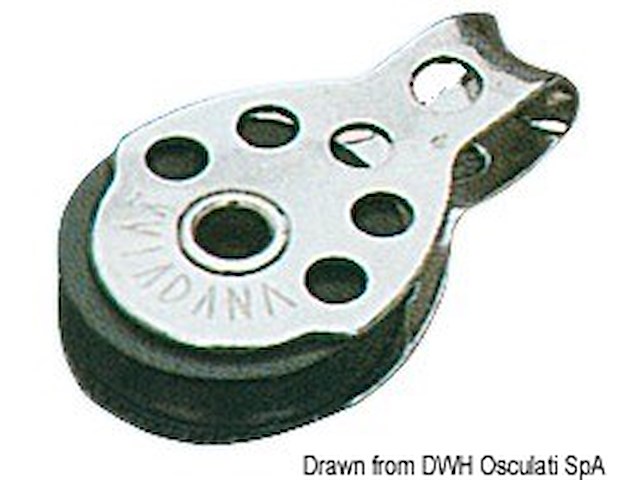 Bozzello 1 puleggia 6x25