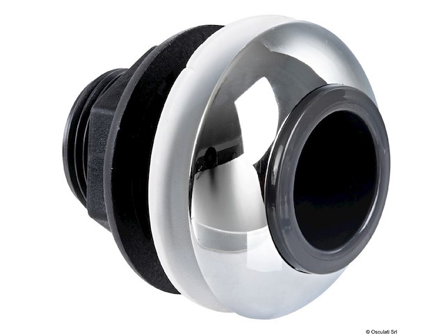 Doccia a pulsante bianca tubo PVC 2,5 m