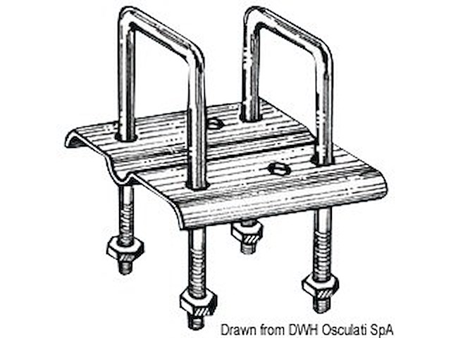 Staffa di fissaggio rullo sinistra