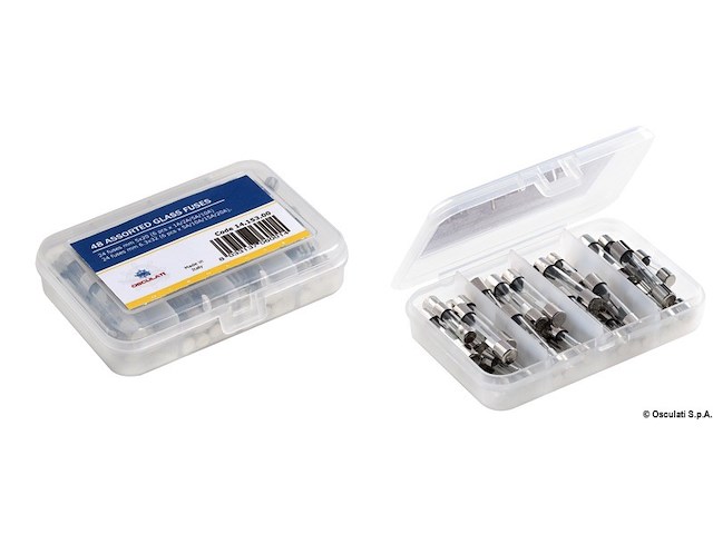 kit 48 pz. assortiti Fusibili in Vetro