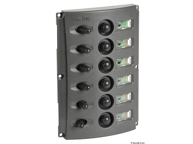 Pannello elettrico fusibili automatici doppio LED