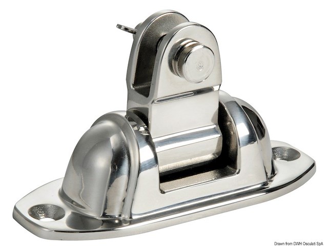 Attacco capottina inox snodato a 180°