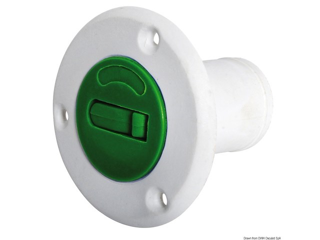 Tappo nylon Fuel verde 38 mm