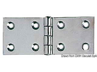 Cerniera inox mm 45x110