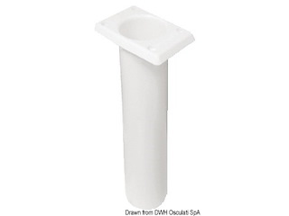 Portacanne polipr. quadrato UV stab. bianco 230 mm