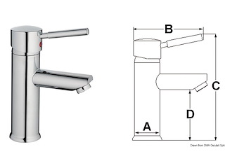 Miscelatore Diana lavello bagno