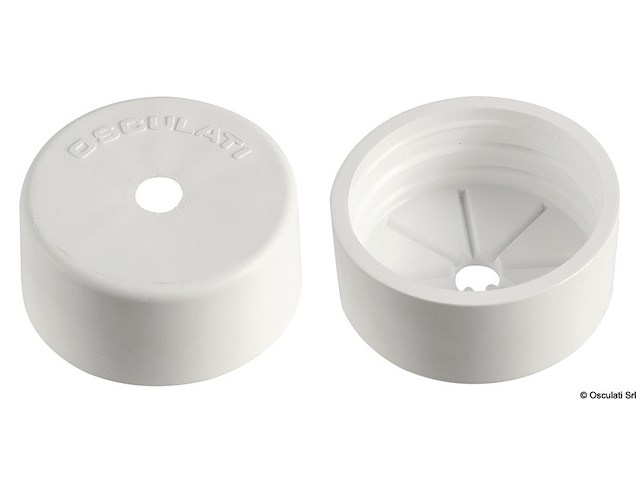 Tappo in plastica per tubo bianco 16.104.39