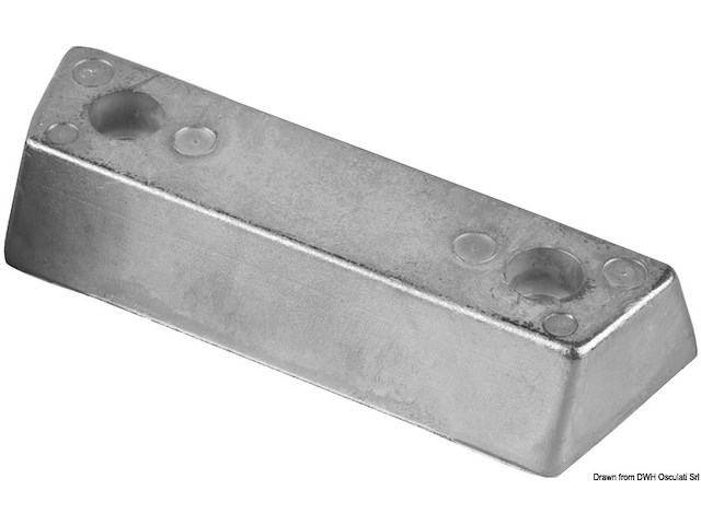 Anodo alluminio base Volvo DuoProp 290