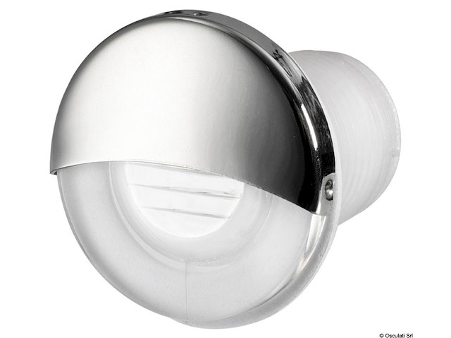 Luce di cortesia LED da incasso tonda bianca