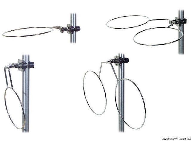 Portaparabordi singolo 150 mm