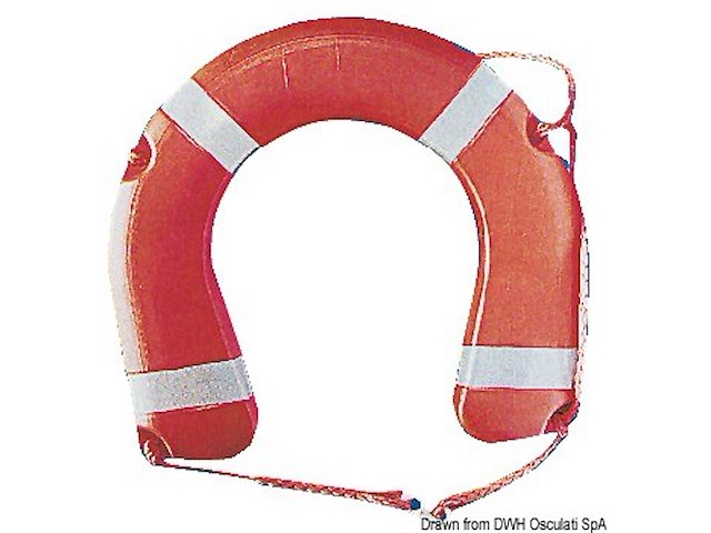Salvagente rigido a ferro di cavallo omologato D.M. 385/99