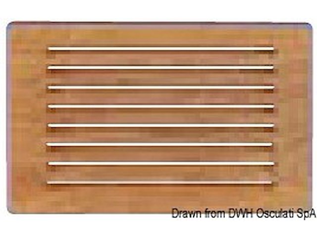 Frontalino protezione teak 200x150 mm