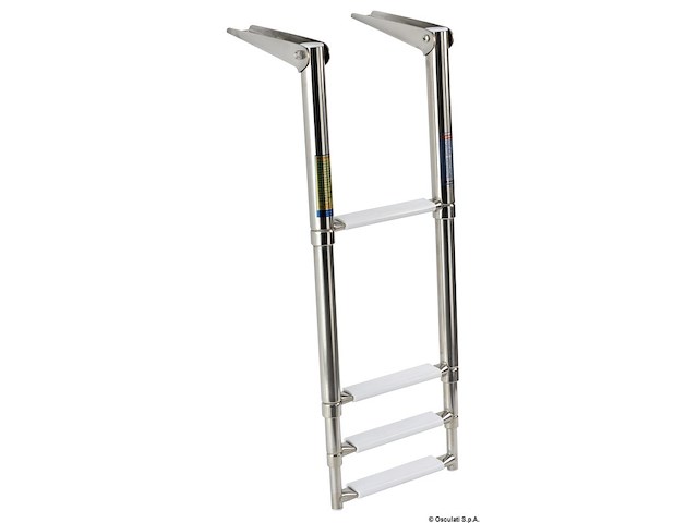 Scaletta inox telescopica 4 gradini