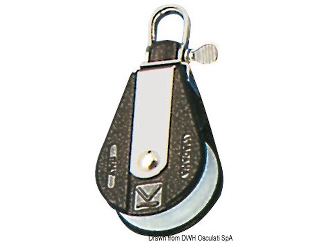 Bozzello 1 puleggia fisso o girevole A