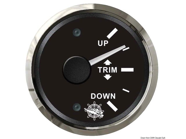 Indicatore trim 0-190 ohm nero/lucida