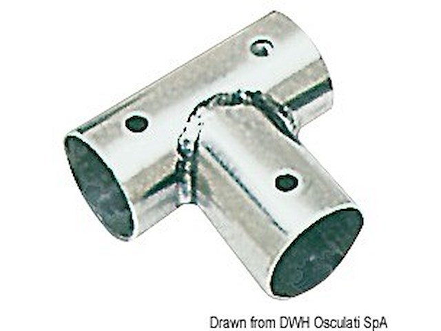 Raccordo inox T 90° 25 mm