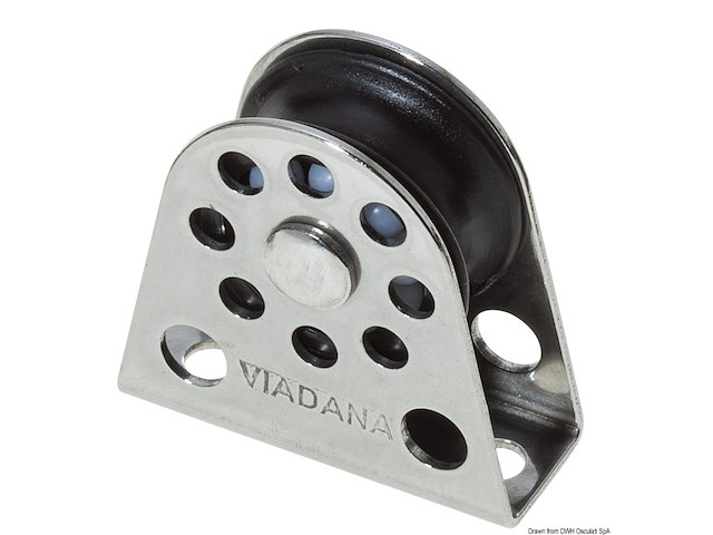 Bozzello verticale di rinvio singolo cime mm 4