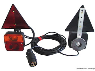 Kit luci posteriori fissaggio magnetico+triangoli