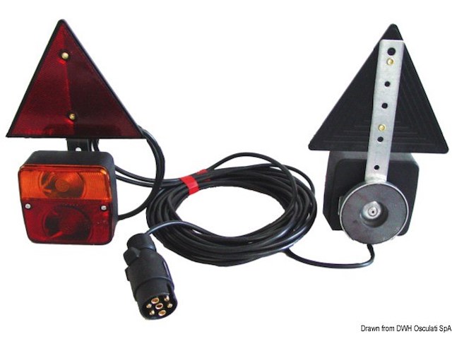 Kit luci posteriori fissaggio magnetico+triangoli