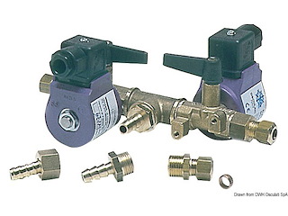 Elettrorubinetto carburante doppio