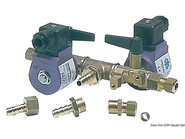 Elettrorubinetto carburante doppio