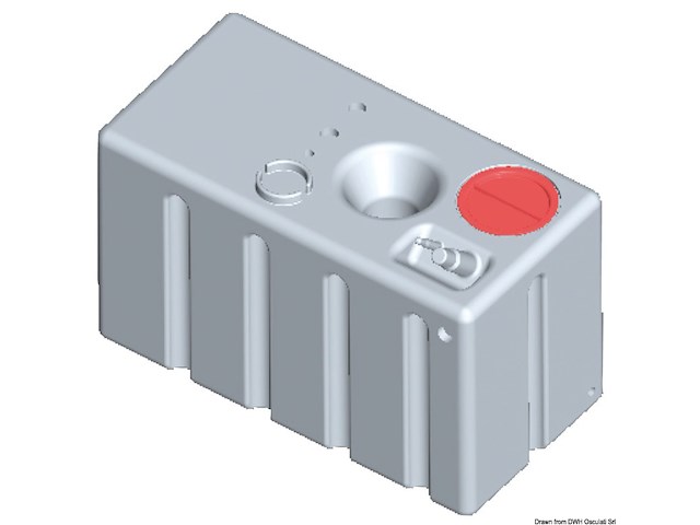 Serbatoio rigido orizzontale acqua potabile 247 l