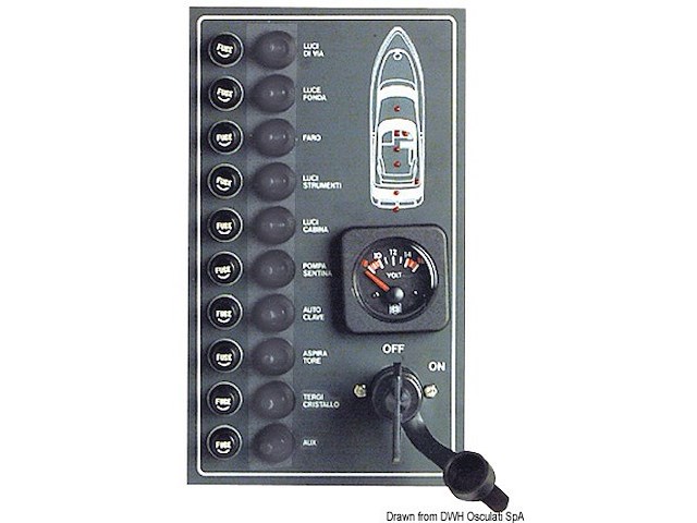 Pannello 10 interruttori