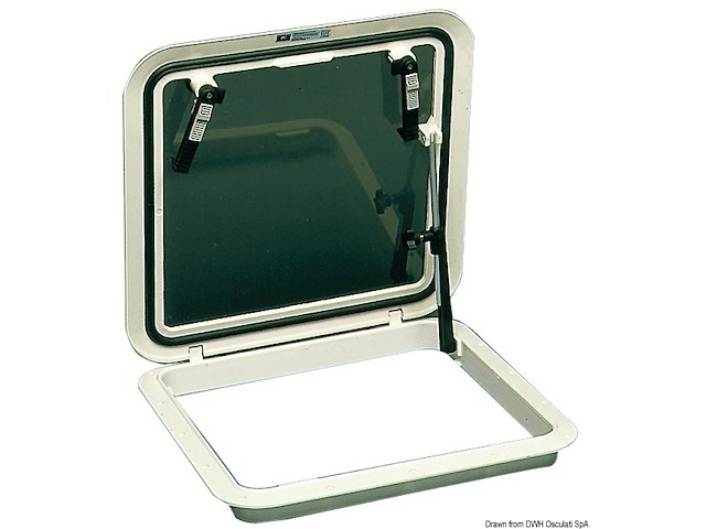 Passouomo Bomar Flushdeck nero 570 x 570 mm