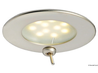 Plafoniera Adria LED satinata con interruttore