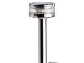 Asta luminosa abbattibile, 60 cm. inox