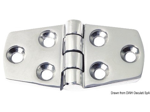 Cerniera inox mm 38 x72