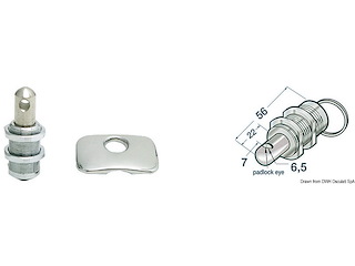 Chiusura gavoni inox lucchetto De Luxe