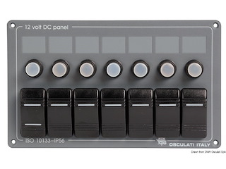 Pannello orizzontale 7 interruttori