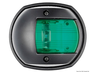 Fanale a led destro carcassa nera