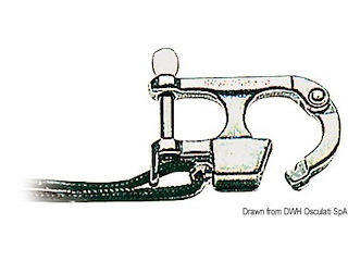 Moschettone per sci nautico 59,5 mm