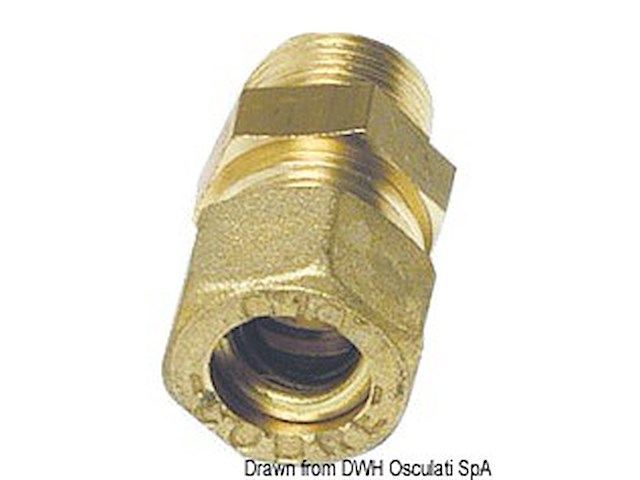 Raccordo dritto maschio 10 mm x 1/4"