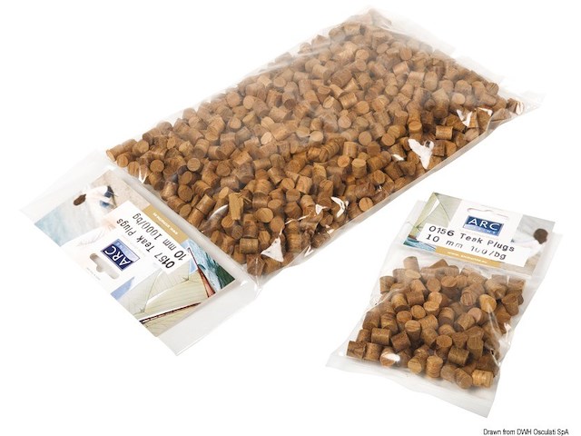 Tappi in teak 8 mm (100 pz)