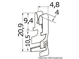 Contatti ottone 1/2,5 mm