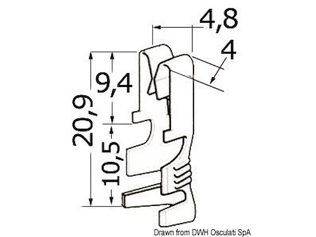 Contatti ottone 1/2,5 mm