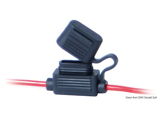 Portafusibili a lamella 2 fili