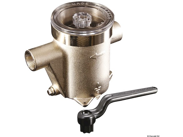 Filtro depurazione acqua in ottone nichelato 1"